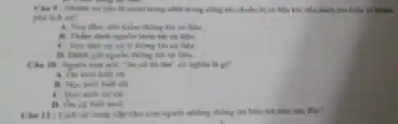 vụ nào là quan trong nhất trong công tác chuẩn bị sử liệu khi tiến hình tìm hiểu và khám
A. Saw then, tim kibm thông tin sử liệu.
B. Tham dinh nguồn thôn tin sử liệu
xã li thông tin sư liệu
thông tin sơ liệu.
trị tân? vô nghĩa là gi?
A. On most built off.
of
C. Hoc mon on oft.
mới
Cla 11:Lich se cuny chp cho con nguôi những thông tin hou ich nào sau đây?