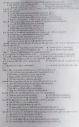 nhip va hop nhất của các công tỉ thanh những tập doan
A. hinh thành các công ti suyen quic gin
B. that chet quan he
C. dis manh xu lurong
contitiont
Câu 13: Noi dung nào dưới dây dược do su the toan this
quốc gia trên the Hion?
A. Surphat trien nhinh chong cin quan he
giao thon giữa các nên vǎn hoa trên the nion
C. Sura doi các tố chức liên kết kinh tế, thương mại
D. Tiếp thu von va kinh nghiệm quan
Chi 14: Thich thire lon nhất chu Việt Nam khi phải đối một trong xu thế train
A. sir chenh lech ve trình độ khi tham
B. sur canh tranh khôc liệt trong thị trương the giot.
mol một trong quan hệ quốc tế
D. sir dung chun hiện quá các nguồn vôn bên nguai
Ciu 15: Nguy co lon nhất của Việt Nam khi phai dol mat trons xu the toàn cầu hon là
A. sự chênh lệch về trình độ dân trí khí tham sin hội nhân
B. sur canh tranh khốc liệt trong thị throng the intor
bất bình đẳng kinh tế trong quan he quot te
D. mat ban sile vhi hóa dân tộc và độc lệp chu quyên quốc gia
Câu 16: Trong xu thể toàn chu hou.để nǎng cao hiệu tranh của nên kinh
Nam can phai lim
A. Caicich situ rong nâng cau sức canh trunh
B. Thu hat von des
C. Khai thác tài nguyên thiên nhiên có sẵn
Câu 17: Mot trong những hệ quá tích cực cus toan chi hon to
A. giai quyet triệt để những bắt công xí hội. B. giai quyet cin hin
C. thire day sir phat triển cun lực lượng sản xuất D. giop các nước giữ nguyên cơ câu kinh tế
Câu 18: Một trong những mặt tích cực con xu the toan câu hon là gi??
A. Kim ham sir phat triên của lực lượng sán xuất
ngheo
B. Giai quyet can han sit phin
C. Góp phân chuyên tiến cơ câu kinh tế
D. Chai quyet triet de nhong
Câu 19. Một trong những một tích cực của xu the toan câu hoa là gì?
A. XB hội hón lưu lượng sản xuất đưa lời sự thung trường ciio
B. Hogt dong va do sông con người kém an toin
C. Nguy cu dinh mat ban she vin hoa dân toc
D. Gily bit cong xi hội, phân hóa giáu nghéo
Câu 20. Một trong những một nêu cực của xu thể toàn cầu
A. Thue dhy nhanh sự phát triển đưa tới sự thing trường eno
B. Góp phần làm chuyển biến cơ câu kinh tế
C. Giy bht công xn hội, phần hớn giàu ngheo
D. Ting sire cauh tranh và liệu quả của nên kinh tế
Câu 21. Thời cơ lớn của Việt Nam trong xu thế toàn câu hon la gi?
A. Thing sire conh tranh trên thị trường
B. Thue day kinh te phat trien
C. Lam chuyến biên về vǎn hón xã hội
D. Lam thay doi co câu kinh tế
Câu 22. Để thích nghi với xu the toan cầu hóa, Việt Nam cân phai
A. nim bat thoi co.vuot qun thách thire
B. day manh công nghiệp hóa, hiện đại hóa
C. tận dụng nguồn vốn và kì thuật bên ngoài để phat trien kinh tb
D. cai cách shu rộng nǎng cao sức canh trình và hiệu quá của nền kinh tế
Câu 23. Vai tro của các tổ chức liên wét kinh tế, thương mại tài chính quốc lề và khu
A. Giai quyết các vin để về kinh tế và tiền tệ
B. Giai quyel các vấn đề về vốn và thị trường
C. Giải quyết những vấn đề kinh số chung của thể giới va khu vife
D. Gial quyet whong vin để thì chính chung của thể giới và khu vực